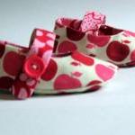 Red Delicious Crib Shoes Baby Girls Apples Red..